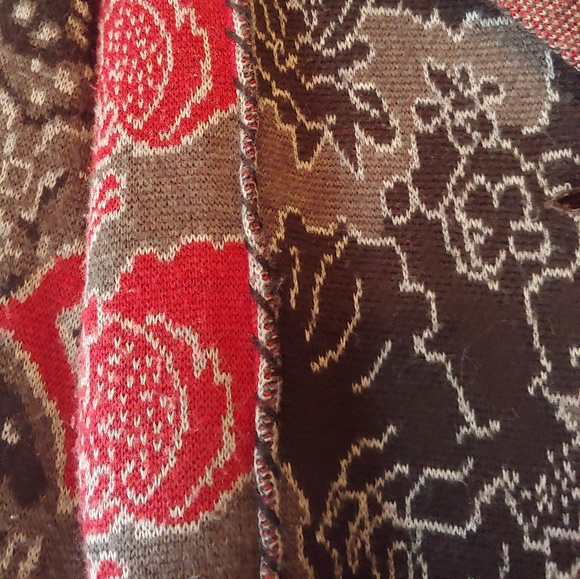 COLDWATER CREEK floral sweater jacket - Picture 2 of 4